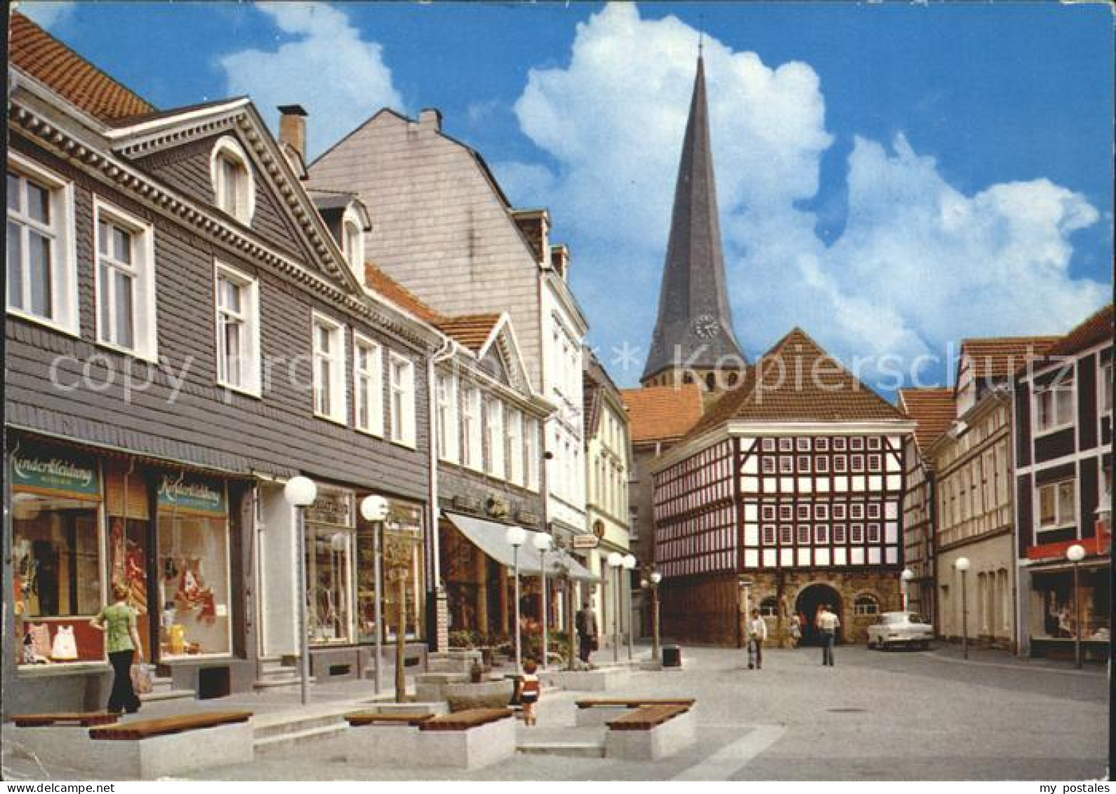 72225927 Hattingen Ruhr Untermarkt Altes Rathaus Heimatmuseum Schiefer Turm Von  - Hattingen