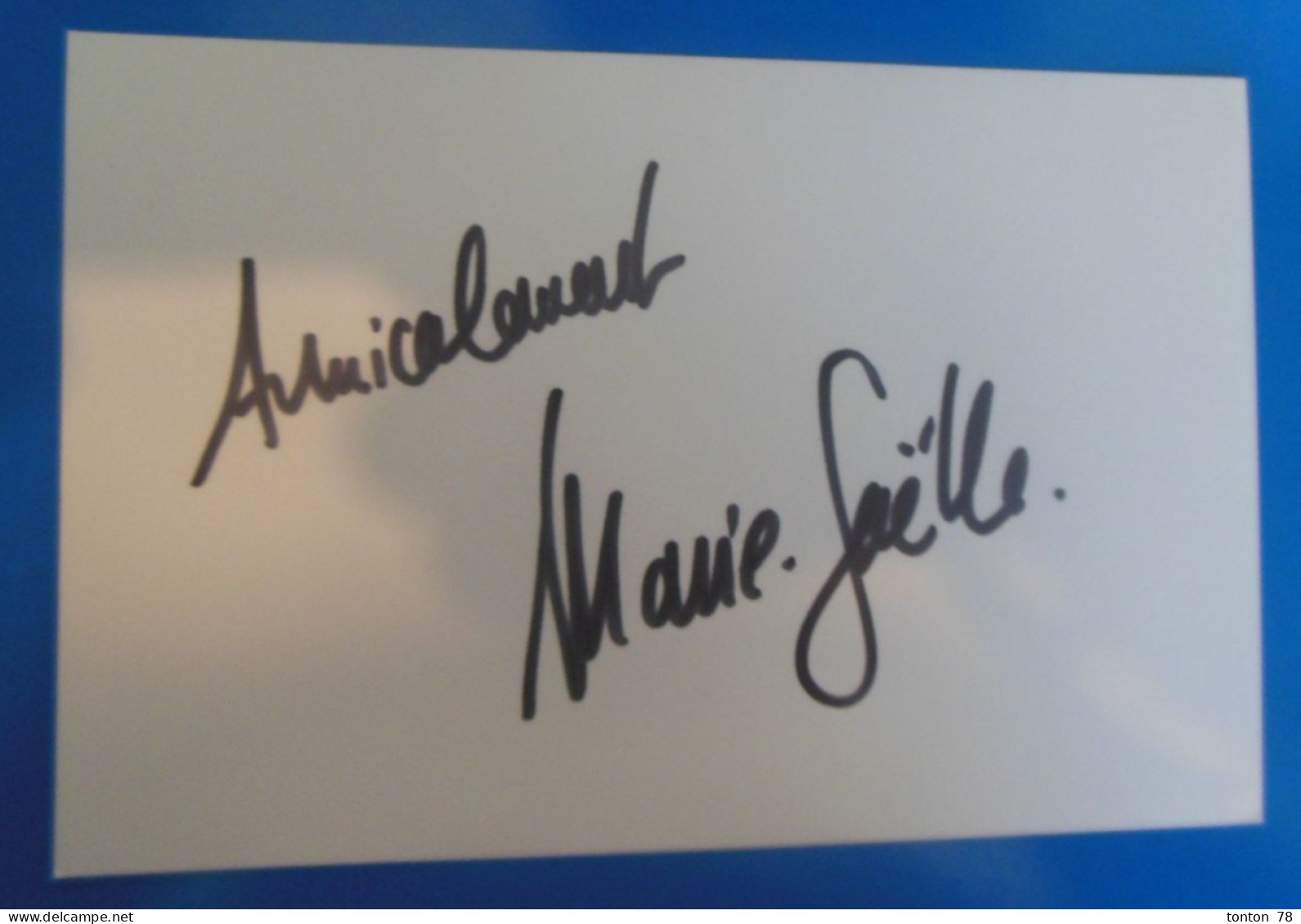 AUTOGRAPHE DE MARIE GAËLLE CALS SUR PHOTO - Acteurs & Comédiens