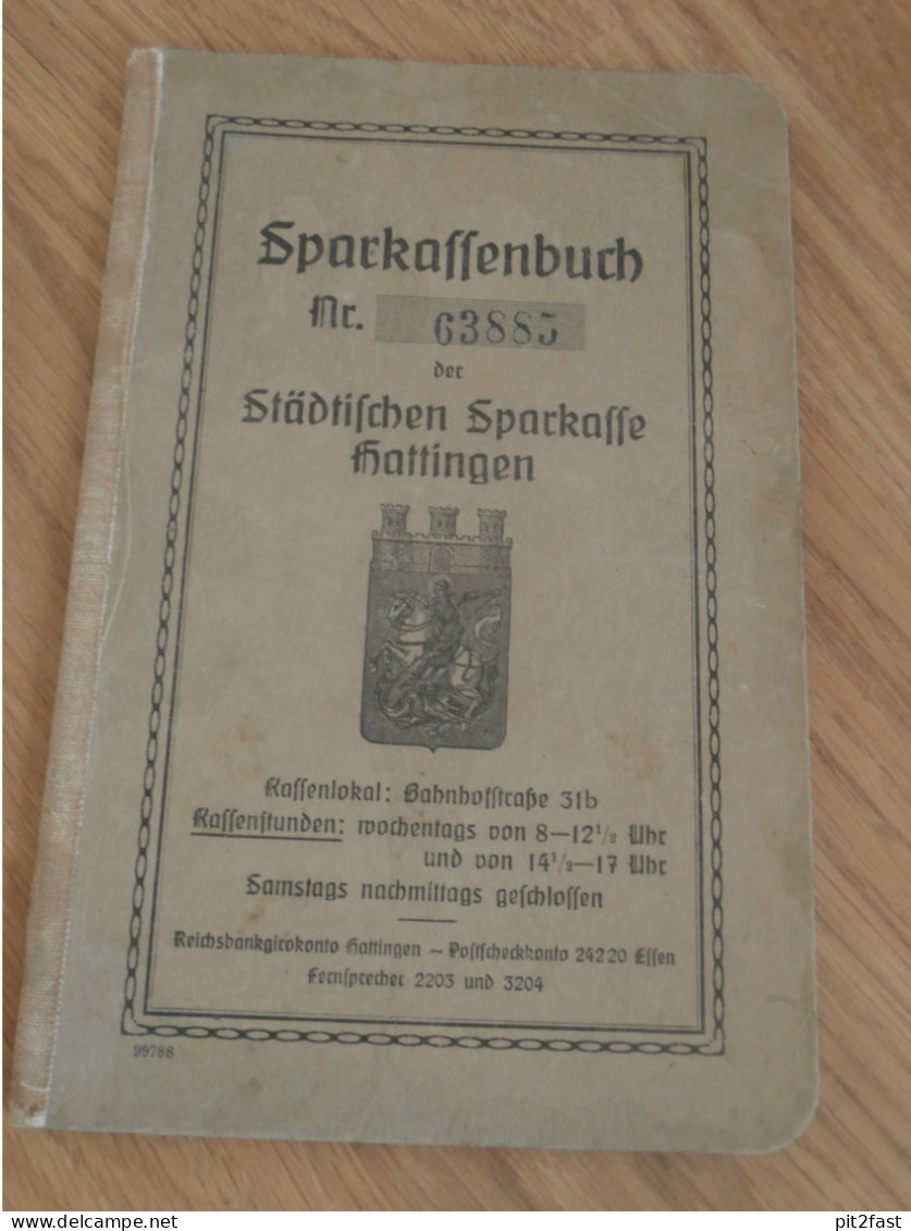 Altes Sparbuch Hattingen , 1941 - 1948 , Christel Steinhäuser In Welper , Sparkasse , Bank !! - Documents Historiques