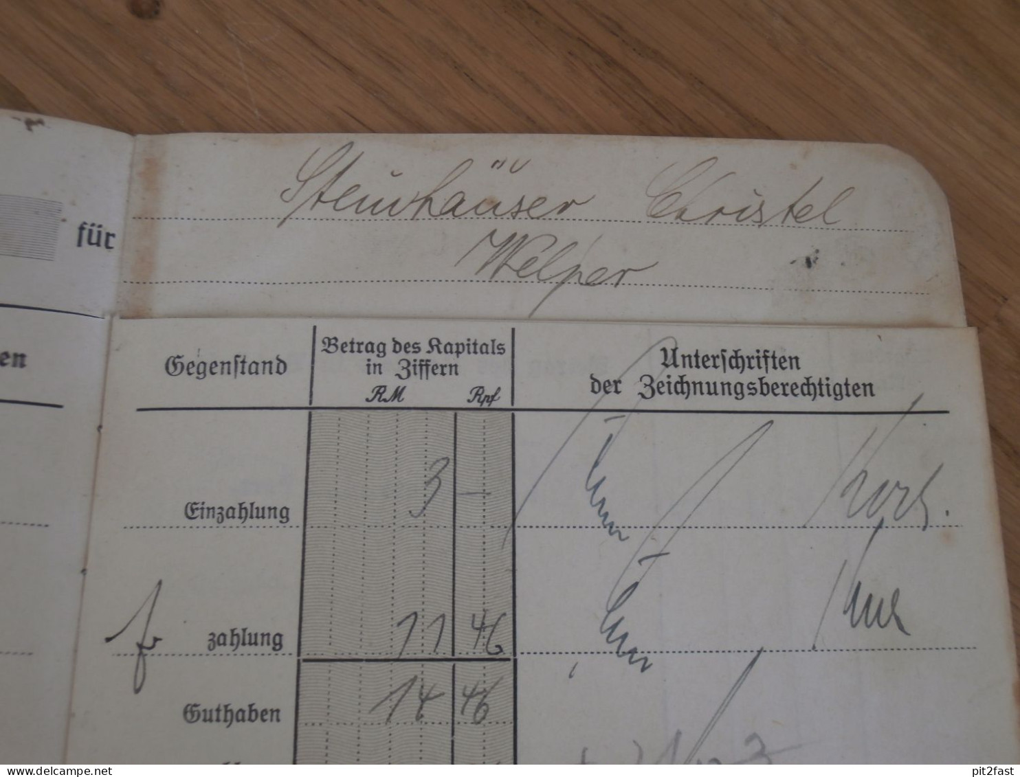 Altes Sparbuch Hattingen , 1941 - 1948 , Christel Steinhäuser In Welper , Sparkasse , Bank !! - Documents Historiques