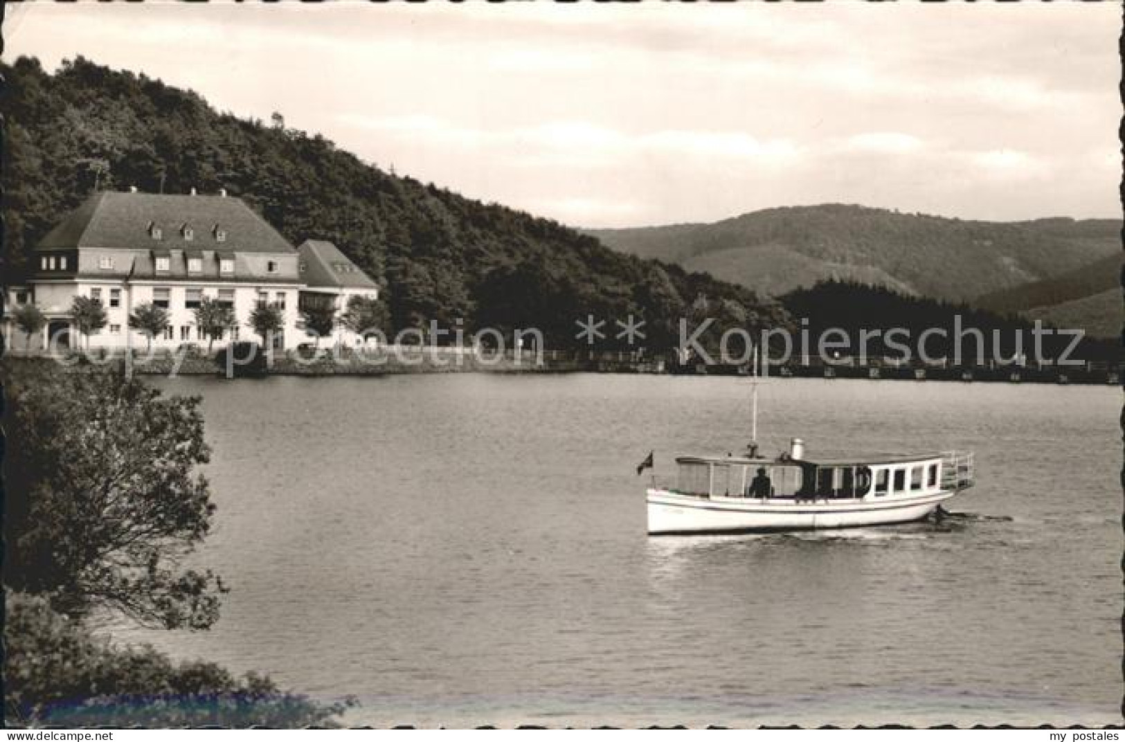 72225647 Attendorn Gasthaus Listertalsperre Motorboot Attendorn - Attendorn