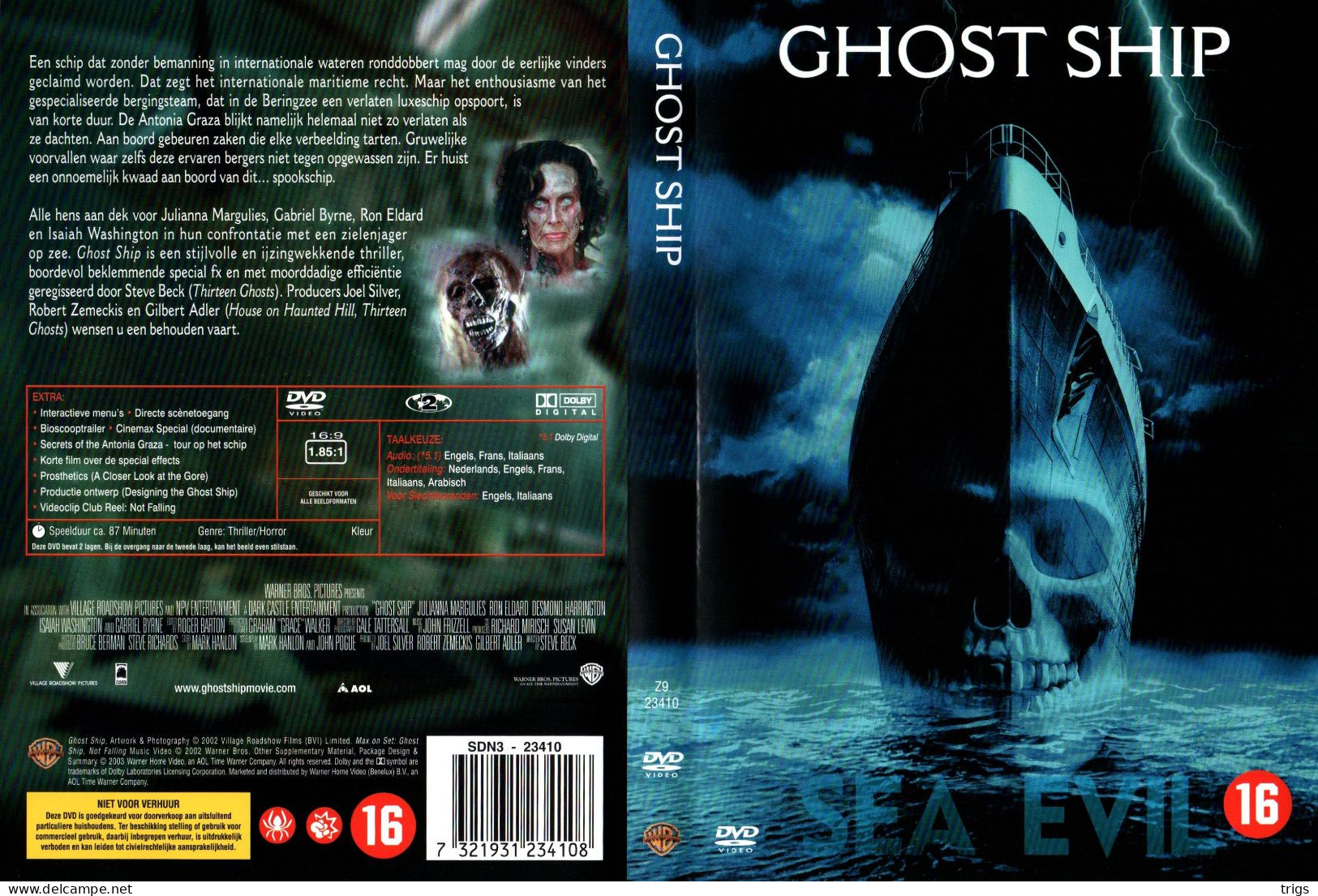 DVD - Ghost Ship - Horreur