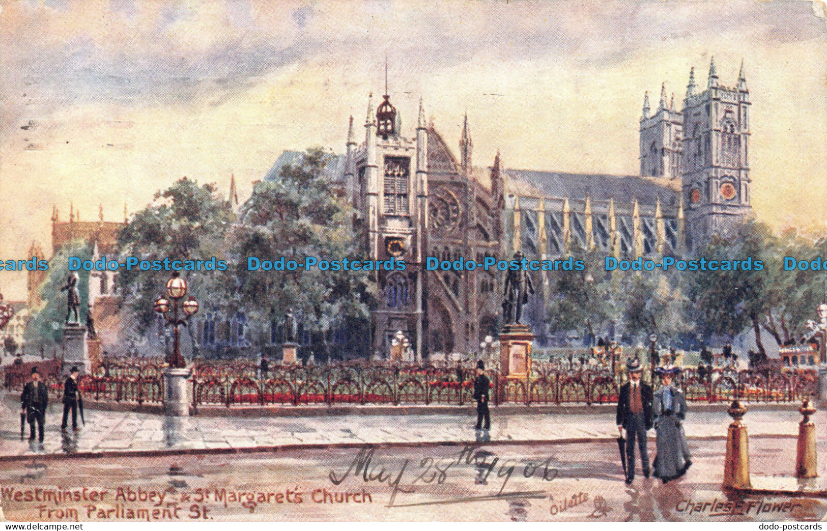 R108478 Westminster Abbey And St. Margarets Church From Parliament Street. Tuck. - Wereld