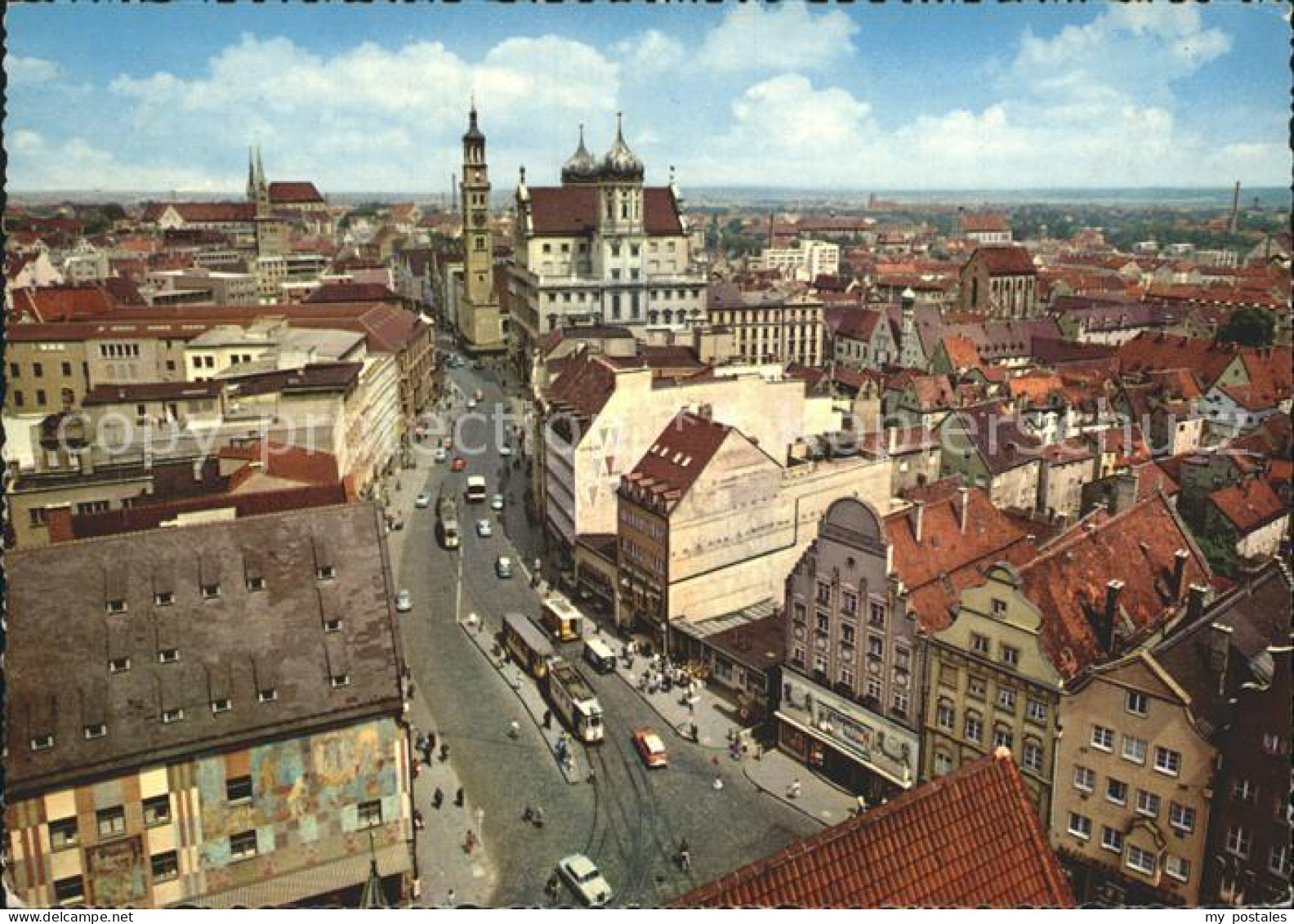 72225519 Augsburg Maximilianstrasse Rathaus Perlachturm Augsburg - Augsburg