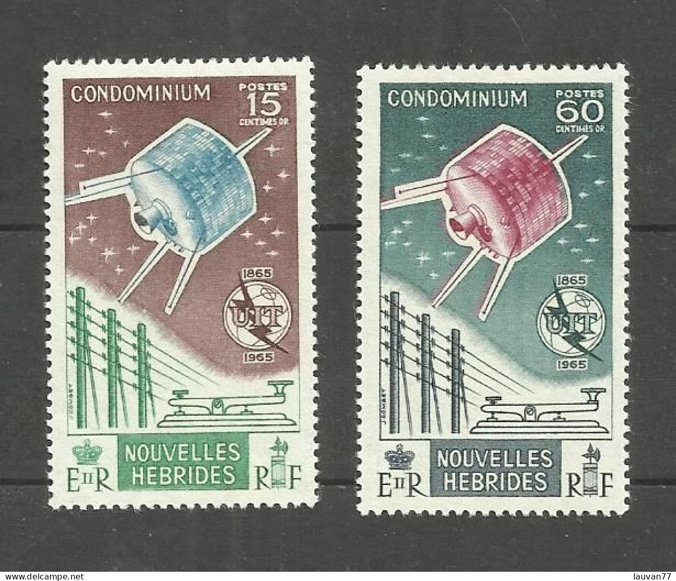 NOUVELLES-HEBRIDES N°211, 212 Neufs** Cote 15.60€ - Unused Stamps