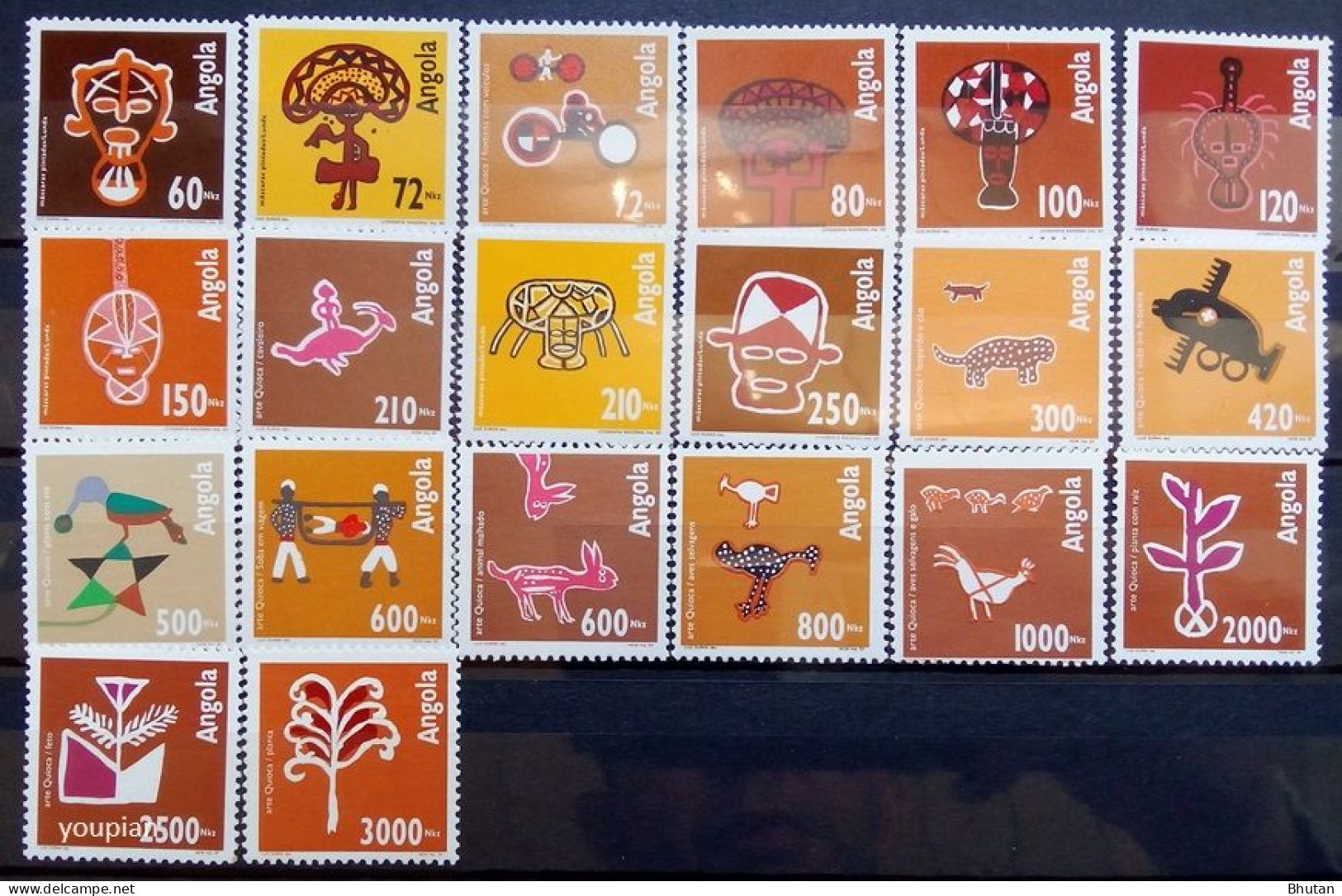 Angola 1992-1994, Quioca Art, MNH Stamps Set - Angola