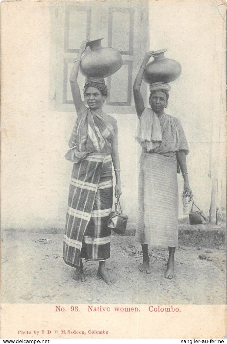 CPA CEYLON / NATIVE WOMEN / COLOMBO - Sri Lanka (Ceylon)