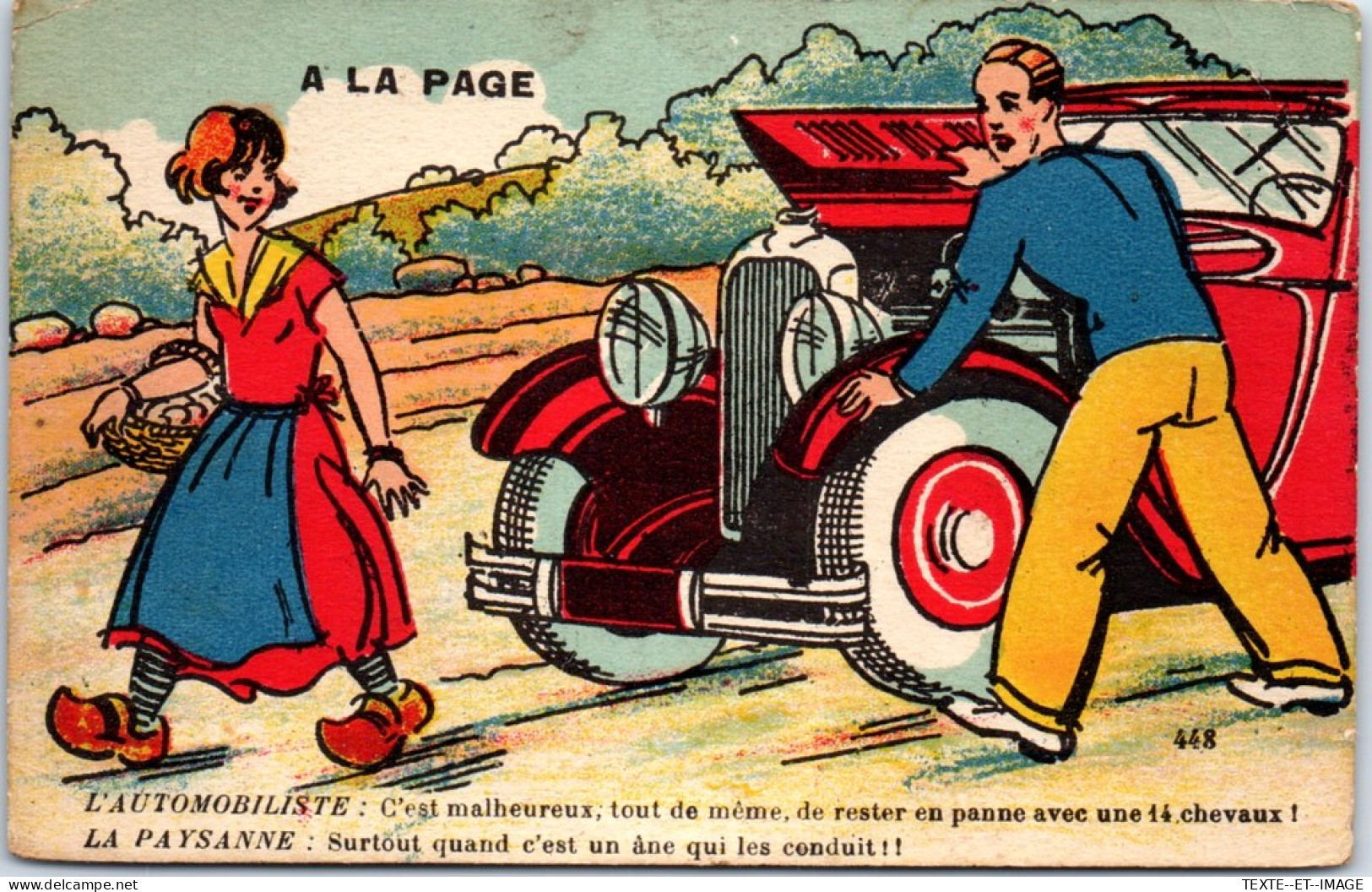 THEMES - AUTOMOBILES  Carte Postale Ancienne [78964] - Other & Unclassified