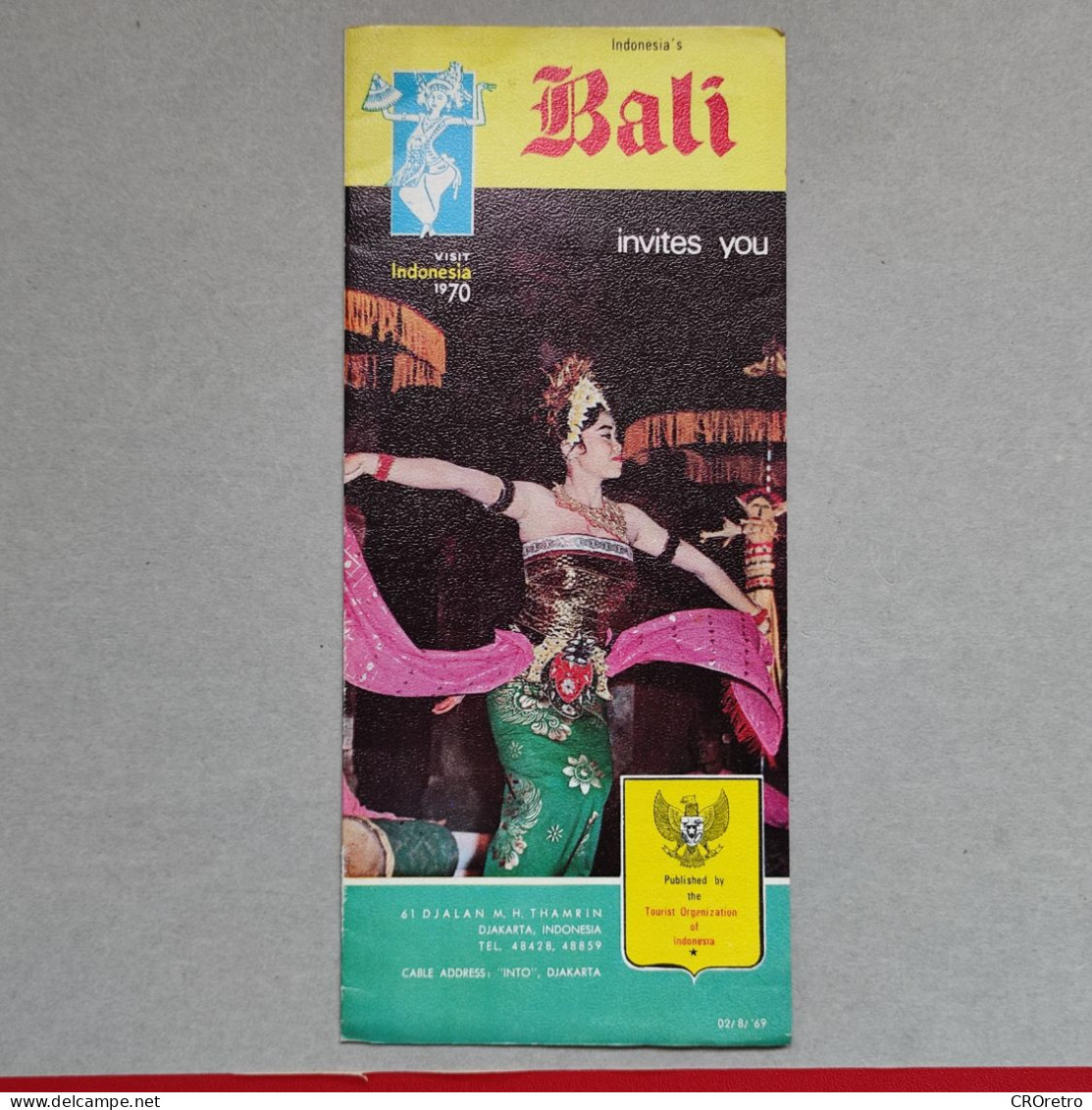 BALI - INDONESIA, Vintage Tourism Brochure 1969, Prospect, Guide (pro3) - Dépliants Touristiques
