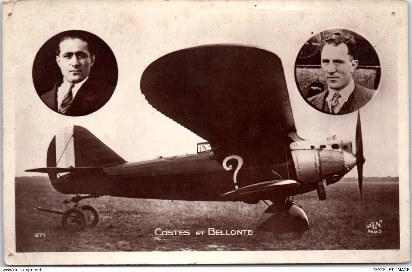 THEMES - AVIATION -  Carte Postale Ancienne [78918] - Andere & Zonder Classificatie