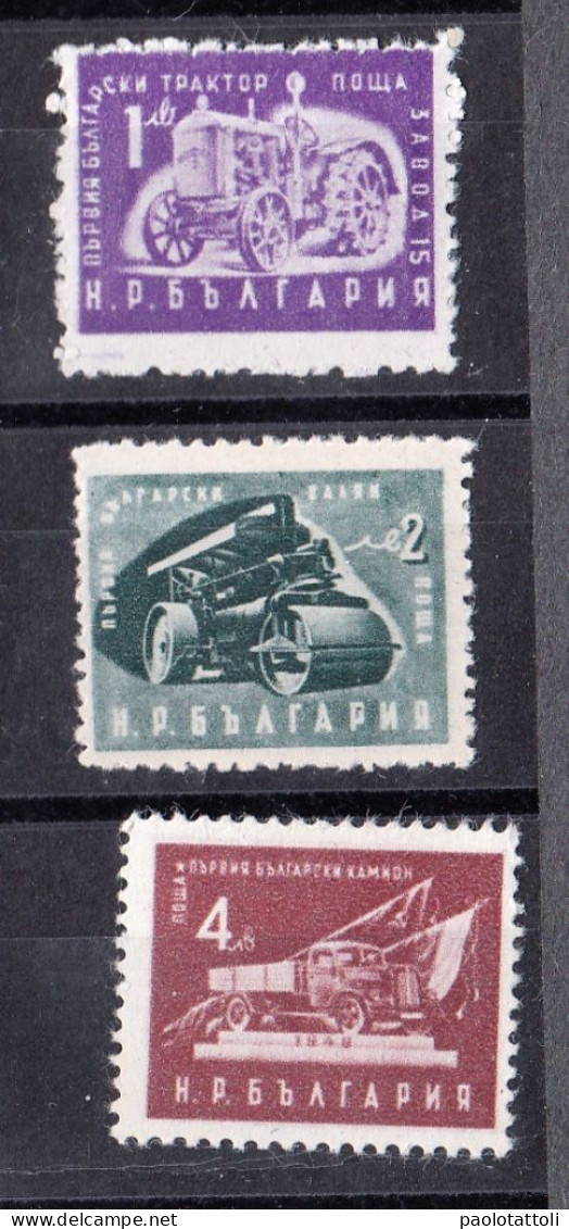 Bulgaria, 1951- Industry. Set Of Three. NewNH - Ongebruikt