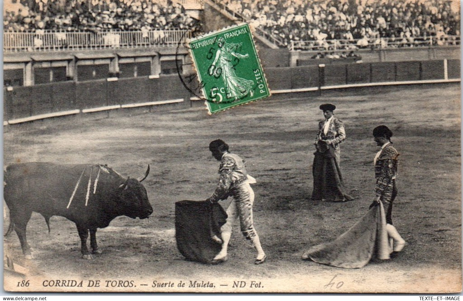 THEMES - TAUROMACHIE  Carte Postale Ancienne [79067] - Corrida