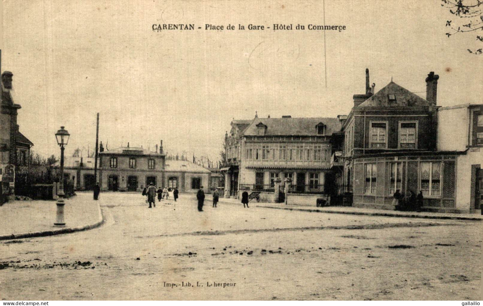 CARENTAN PLACE DE LA GARE HOTEL DU COMMERCE - Carentan