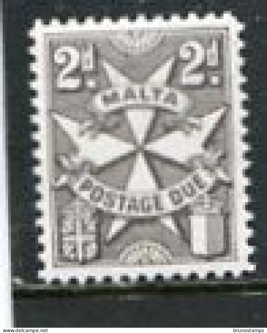MALTA - 1970  POSTAGE DUE  2d  GLAZED PAPER  MINT NH - Malte