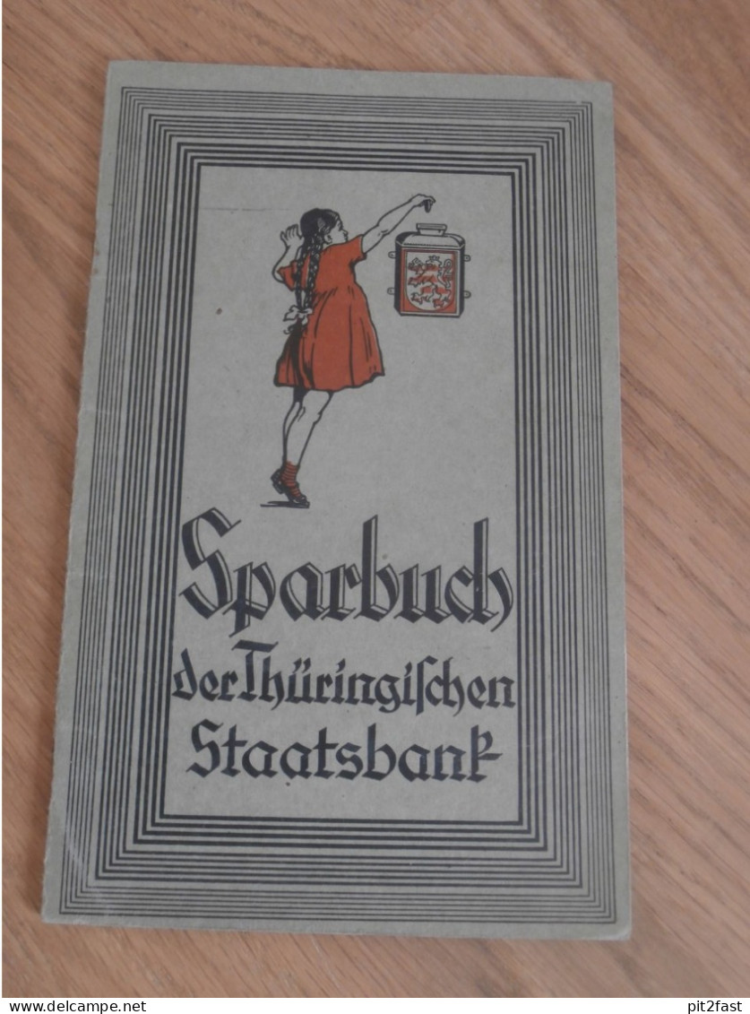 Altes Sparbuch Lobenstein / Siechenberg ,1938 - 1946 , Annemarie Adler In Lobenstein / Siechenberg , Sparkasse , Bank !! - Documents Historiques