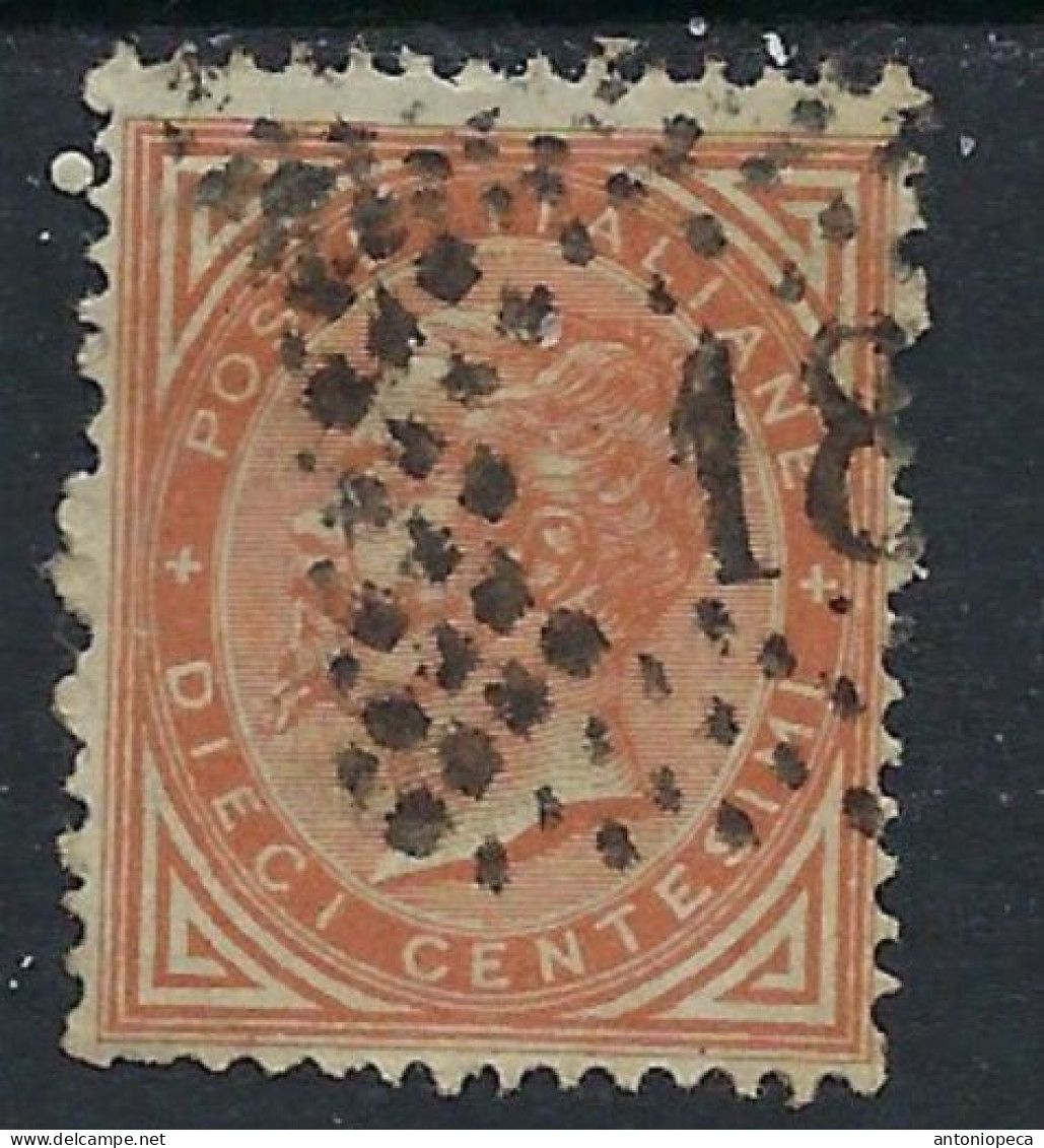 ITALY, 1863 VEII CENT 10, USED VF - Gebraucht