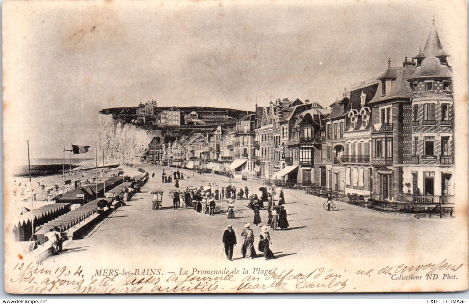 80 MERS LES BAINS  Carte Postale Ancienne[61402] - Sonstige & Ohne Zuordnung