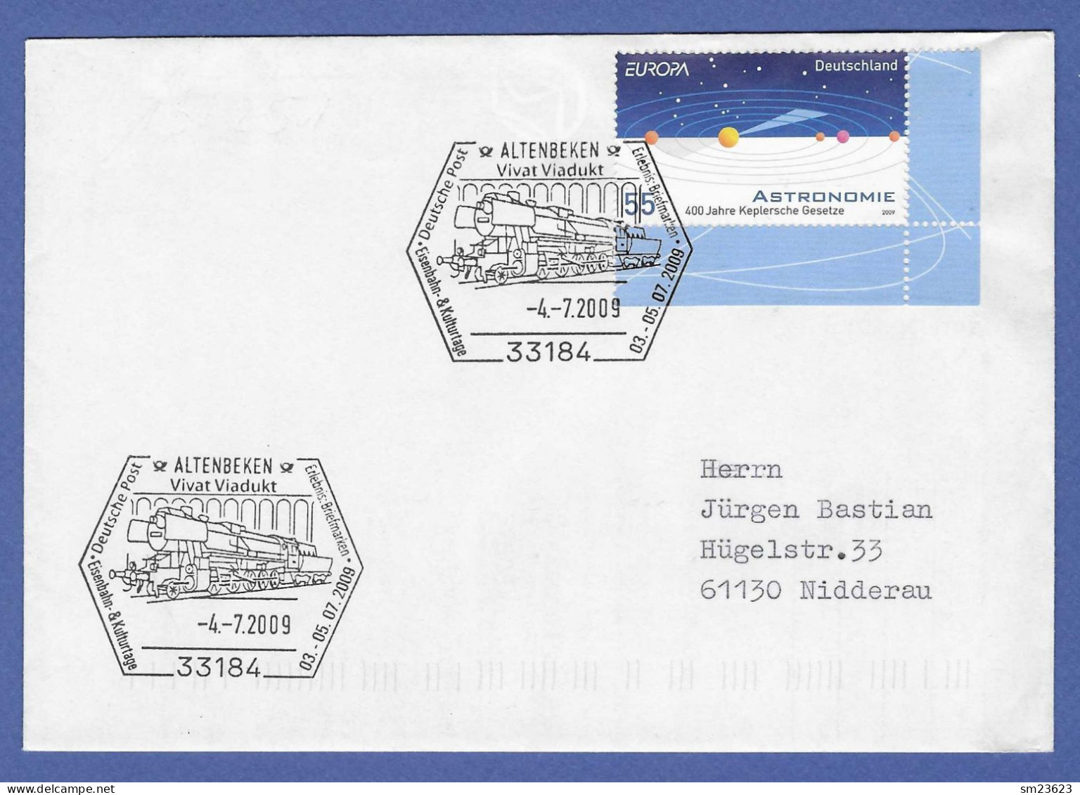 BRD   2009  Mi.Nr. 2732 , EUROPA CEPT Astronomie - FDC Altenbeken -4.-7.2009 - 2009