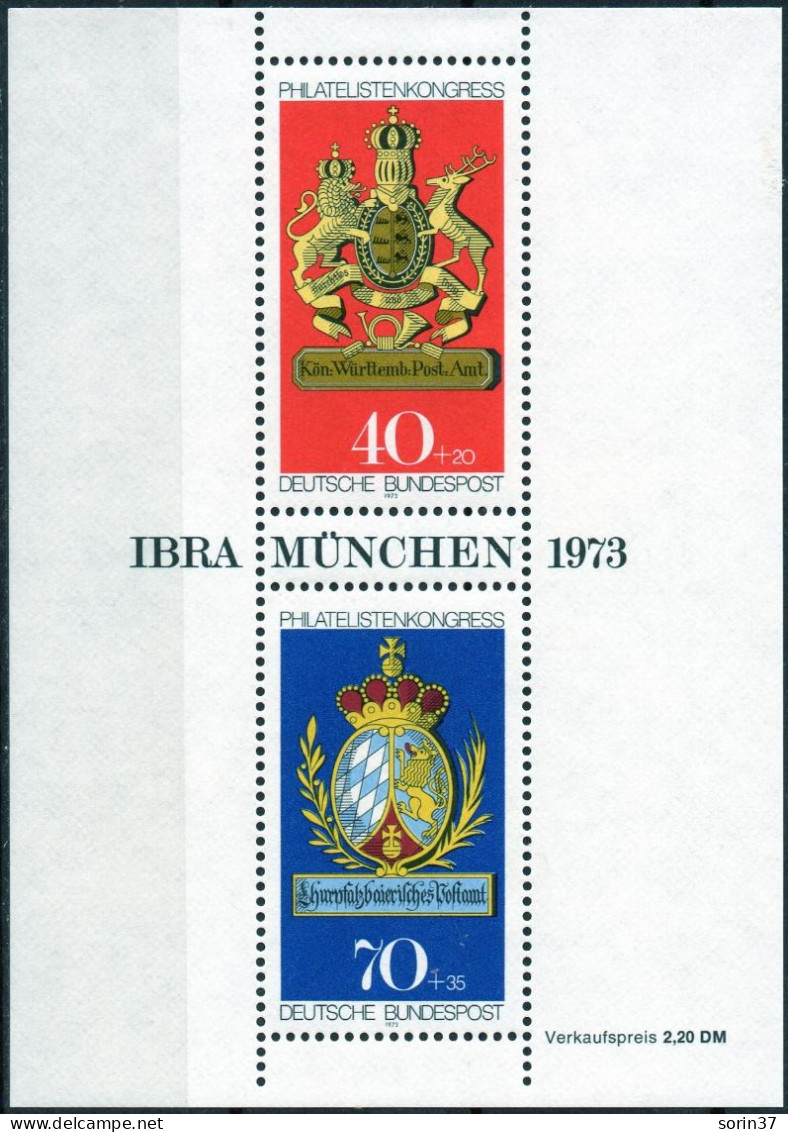 HB Germany / Alemania Occidental  Año 1973  Yvert Nr. 08  Nueva  IBRA - Ongebruikt