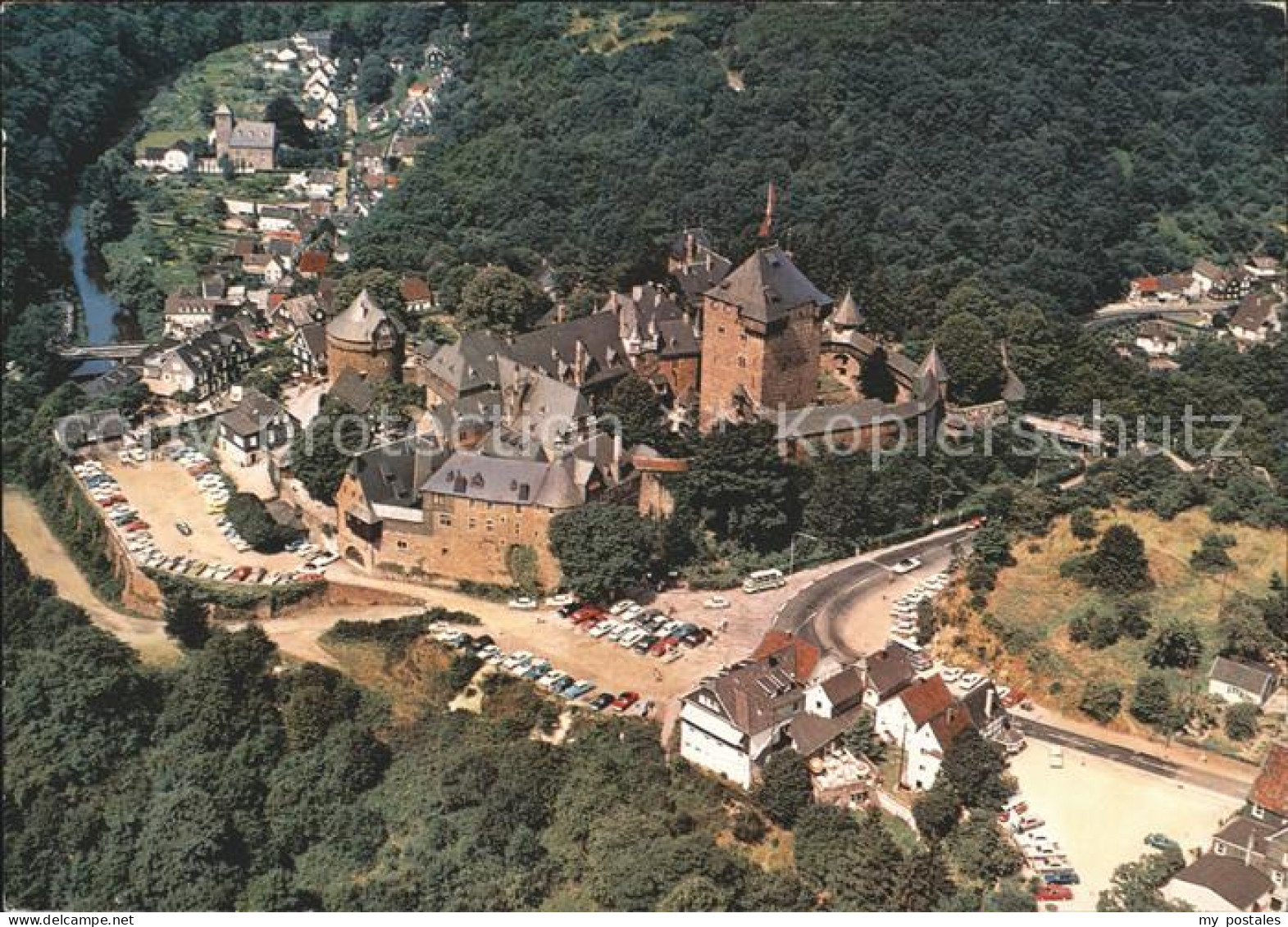 72223943 Burg Wupper Fliegeraufnahme Schloss-Burg Bergisches-Museum Burg - Solingen