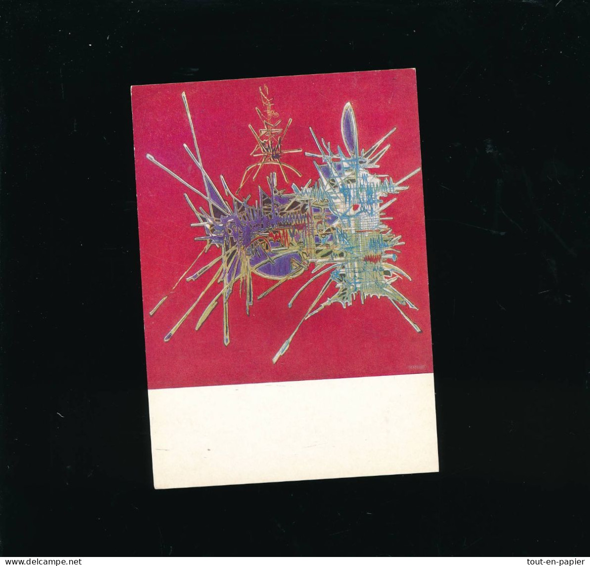 CPSM Art Peinture - MATHIEU Georges Ed Braun N°590 - Hommage à Nicolas Fouquet 1967 - Malerei & Gemälde