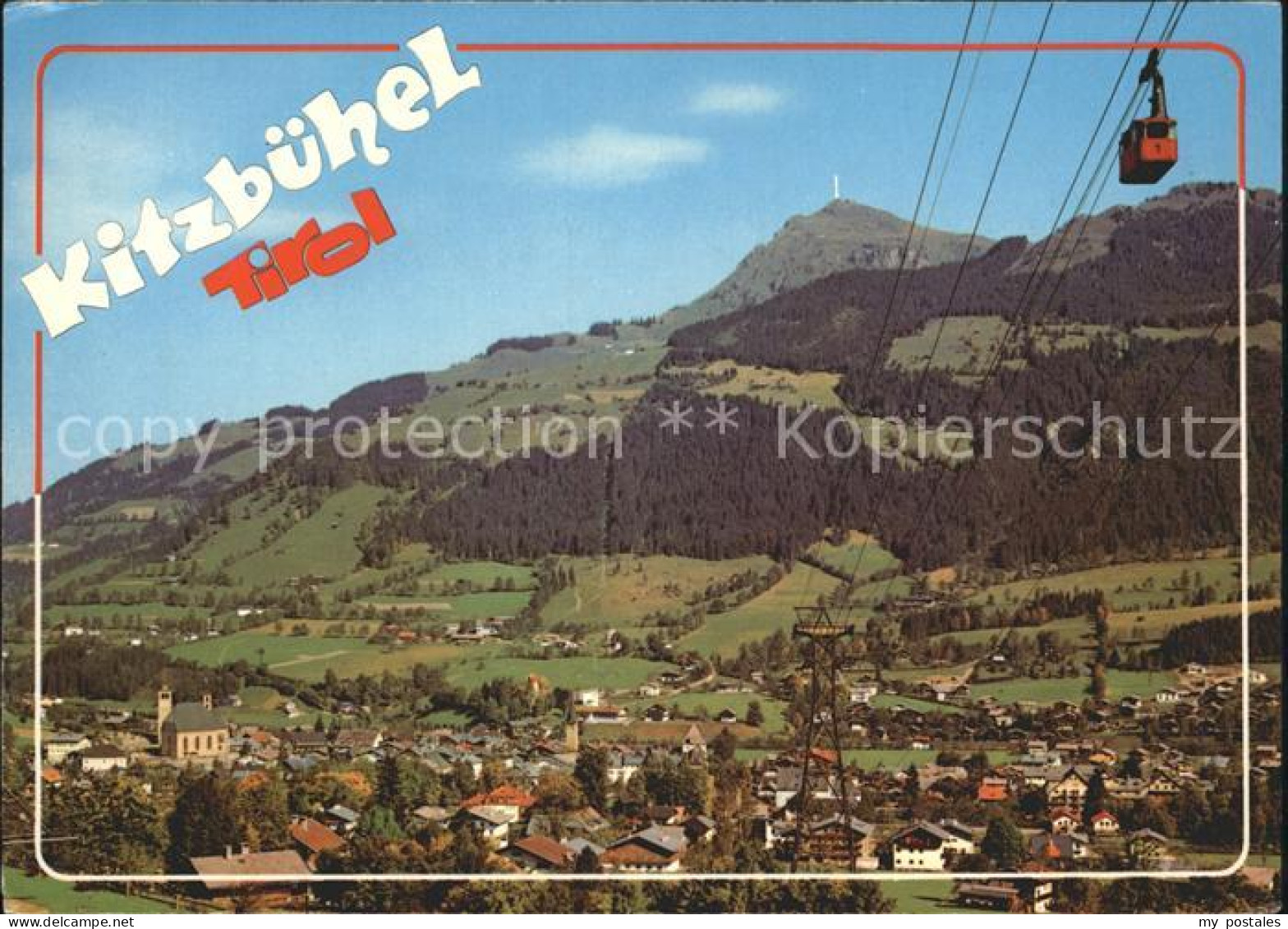 72223780 Kitzbuehel Tirol Hahnenkammbahn Kitzbueheler Horn Gondelbahn Kitzbuehel - Sonstige & Ohne Zuordnung