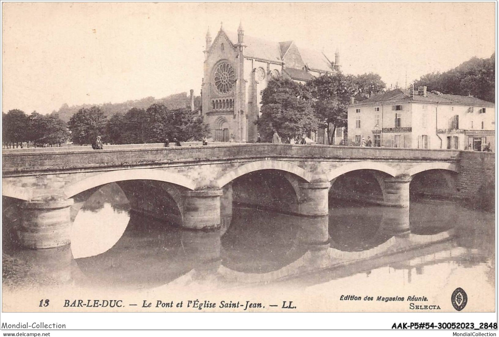 AAKP5-54-0450 - BAR-LE-DUC - Le Pont Et L'eglise Saint-Jean - Bar Le Duc