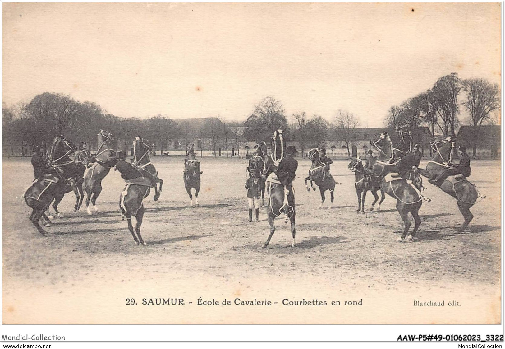 AAWP5-49-0447 - SAUMUR - Ecole De Cavalerie - Courbettes En Rond - Saumur