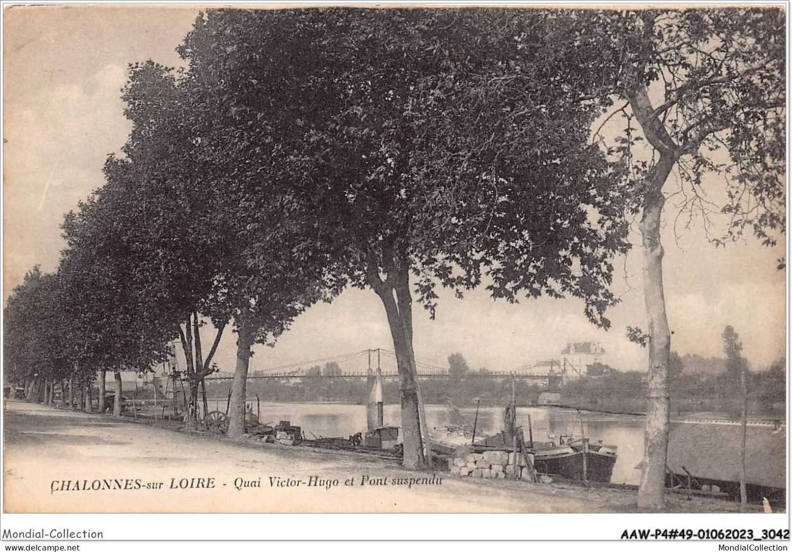 AAWP4-49-0307 - CHALONNES-SUR-LOIRE - Quai Victor-Hugo Et Pont Suspendu - Chalonnes Sur Loire