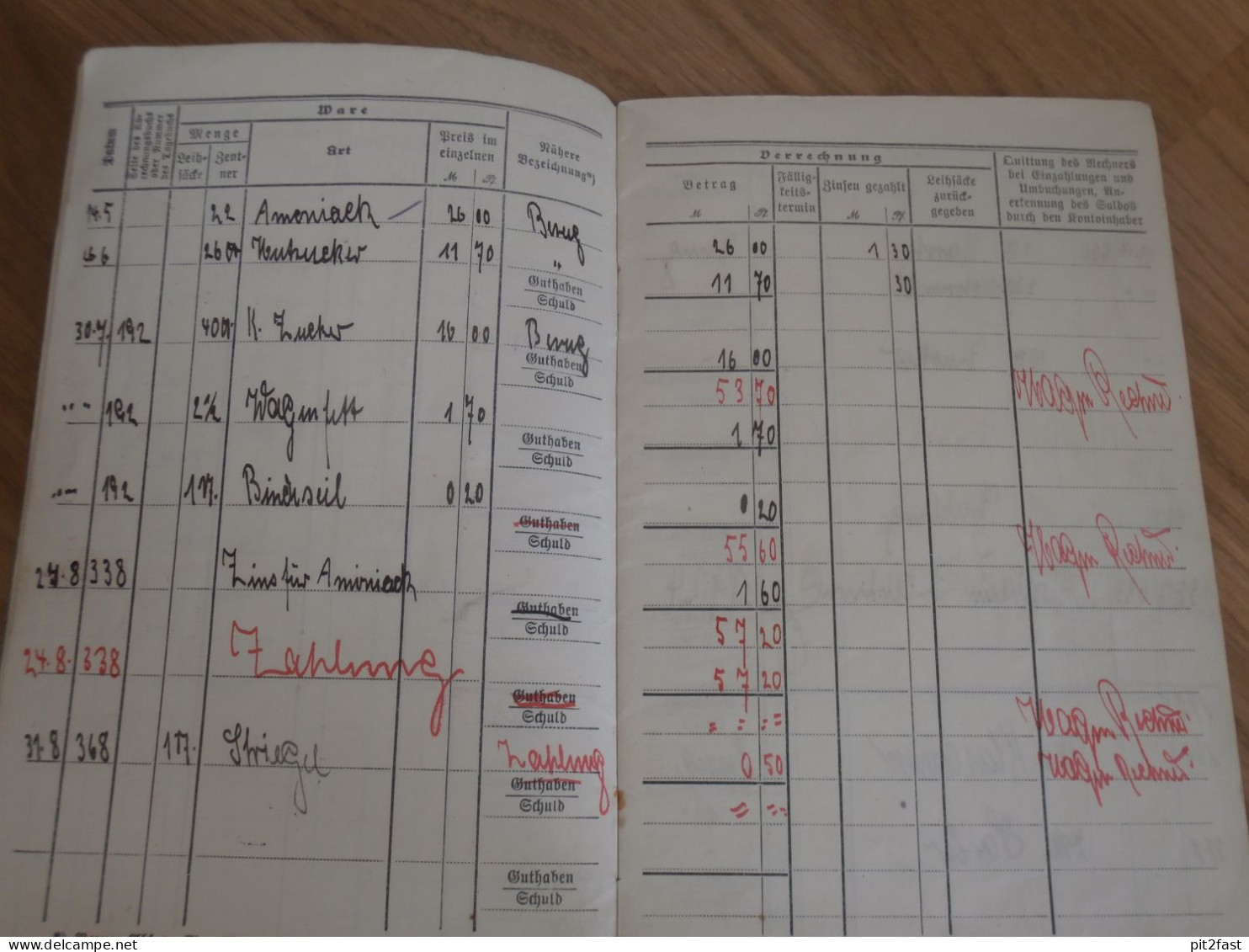 Altes Sparbuch / Quittungsbuch Worndorf ,1924 - 1928 , Karl Leiber In Worndorf , Sparkasse , Bank !! - Historical Documents