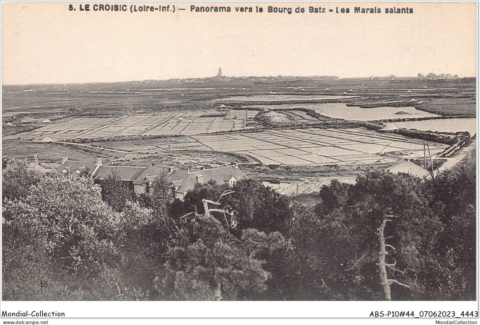 ABSP10-44-0960 - LE CROISIC - Panorama Vers Le Bourg De Batz - Les Marais Salants  - Le Croisic
