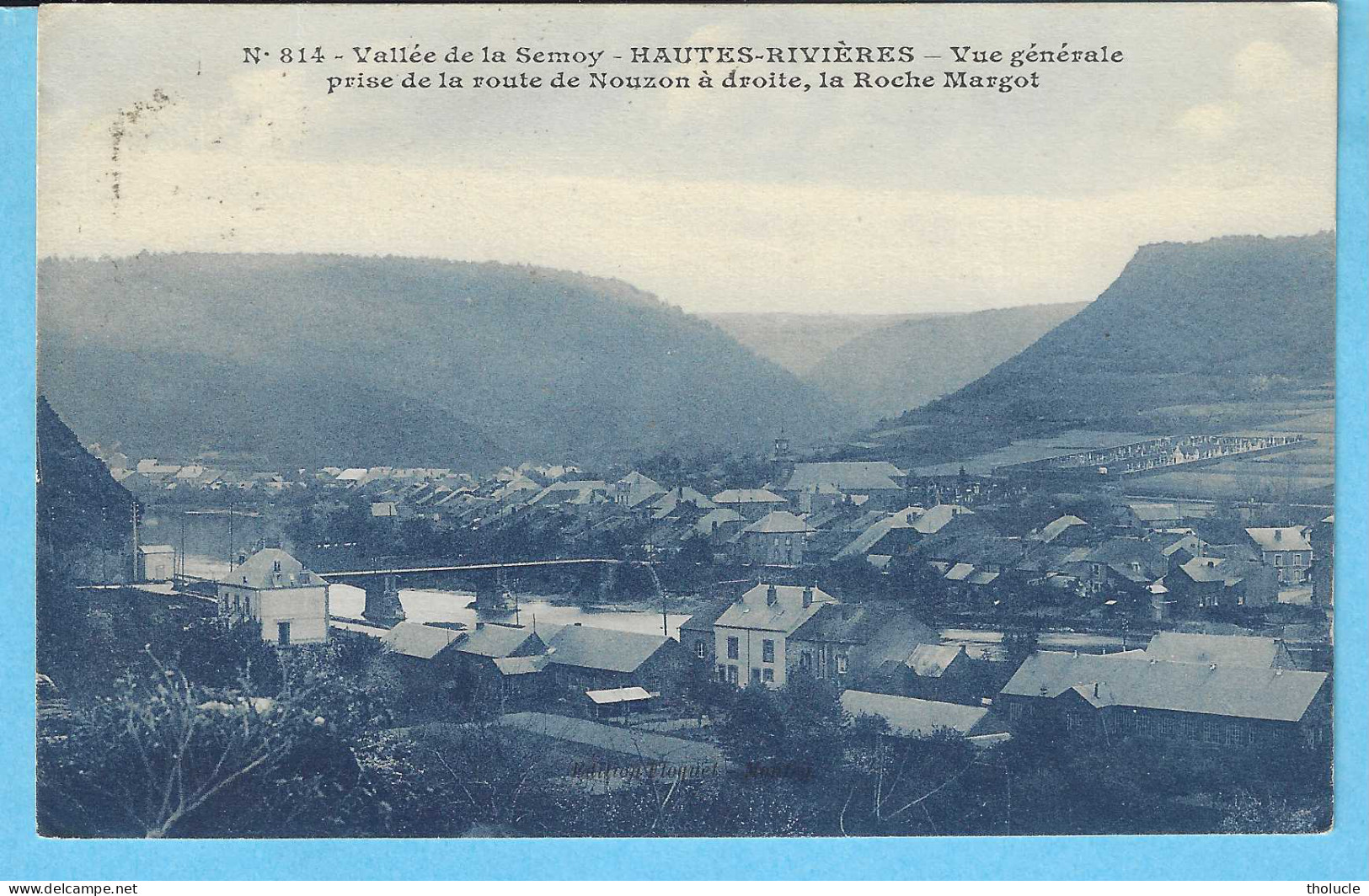 Vallée De La Semoy-Hautes-Rivières-de La Route De Nouzon-Cachet Convoyeur-Ambulant "Hautes Rivières A Monthermé 1925 " - Montherme