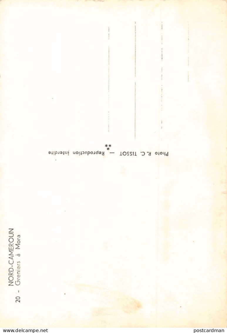 Cameroun - Greniers à Grains à Mora TAILLE DE LA CARTE POSTALE 15 Cm. Par 10 Cm. - POSTCARD SIZE 15 Cm. By 10 Cm. (5.9 I - Kamerun