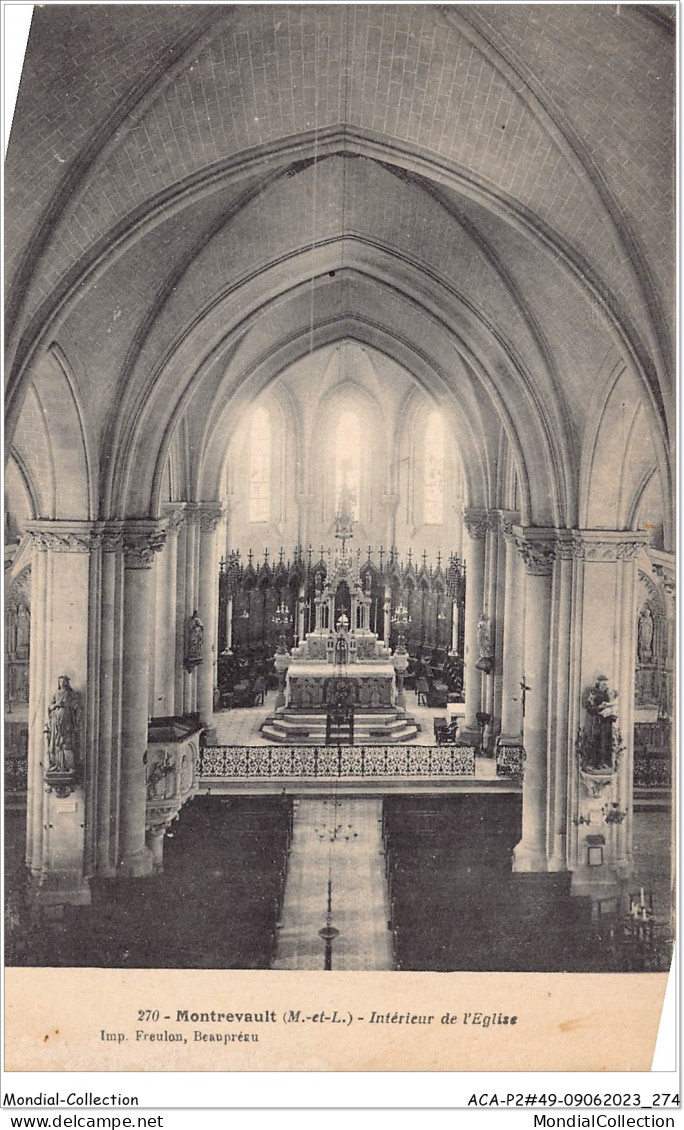 ACAP2-49-0141 - MONTREVAULT - Interieur De L'Eglise    - Montrevault