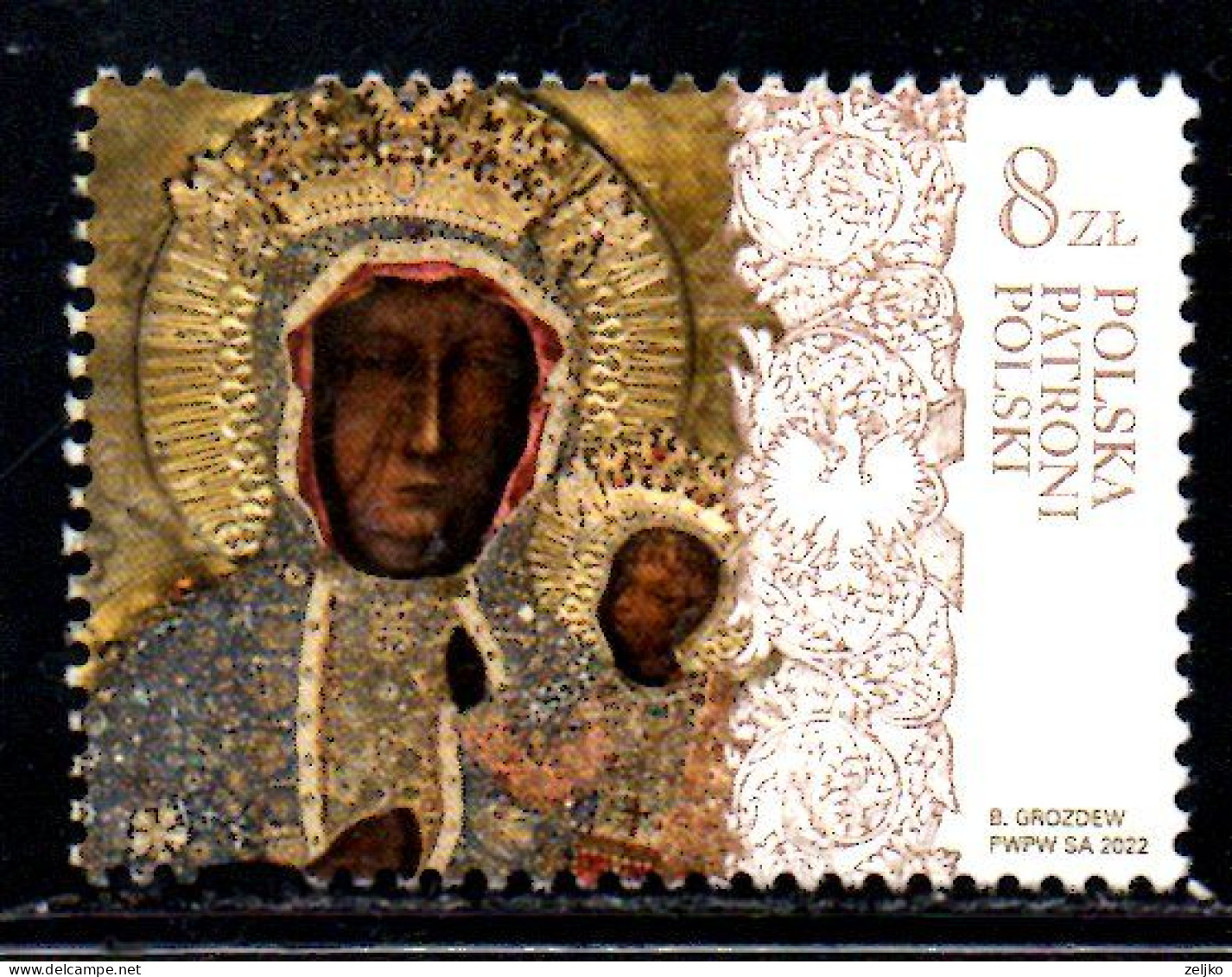 Poland, Used, 2022, Michel 5375, Polish Patrons - Gebraucht