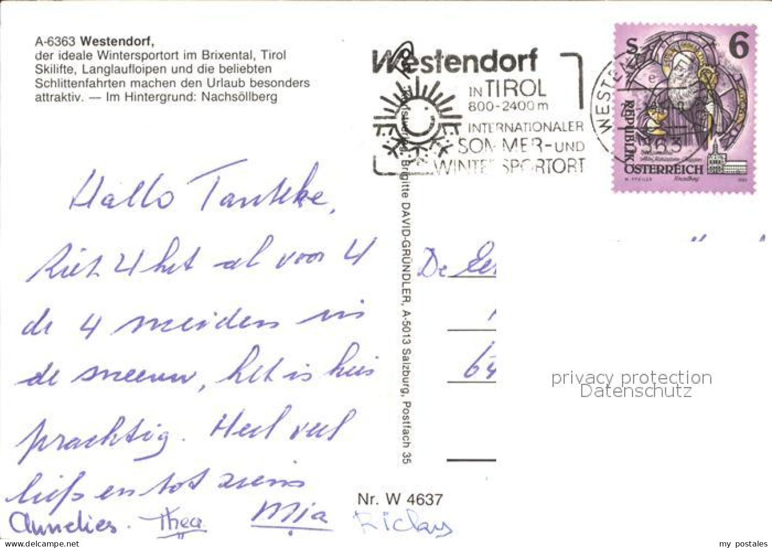 72223442 Westendorf Tirol Teilansicht Nachsoellberg  Westendorf - Other & Unclassified