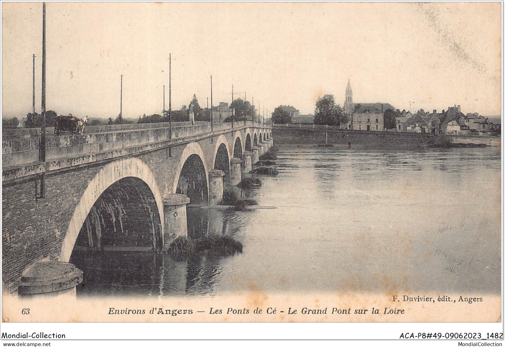 ACAP8-49-0745 - ANGERS - Les Pont De Cé - Le Grand Pont Sur La Loire  - Angers