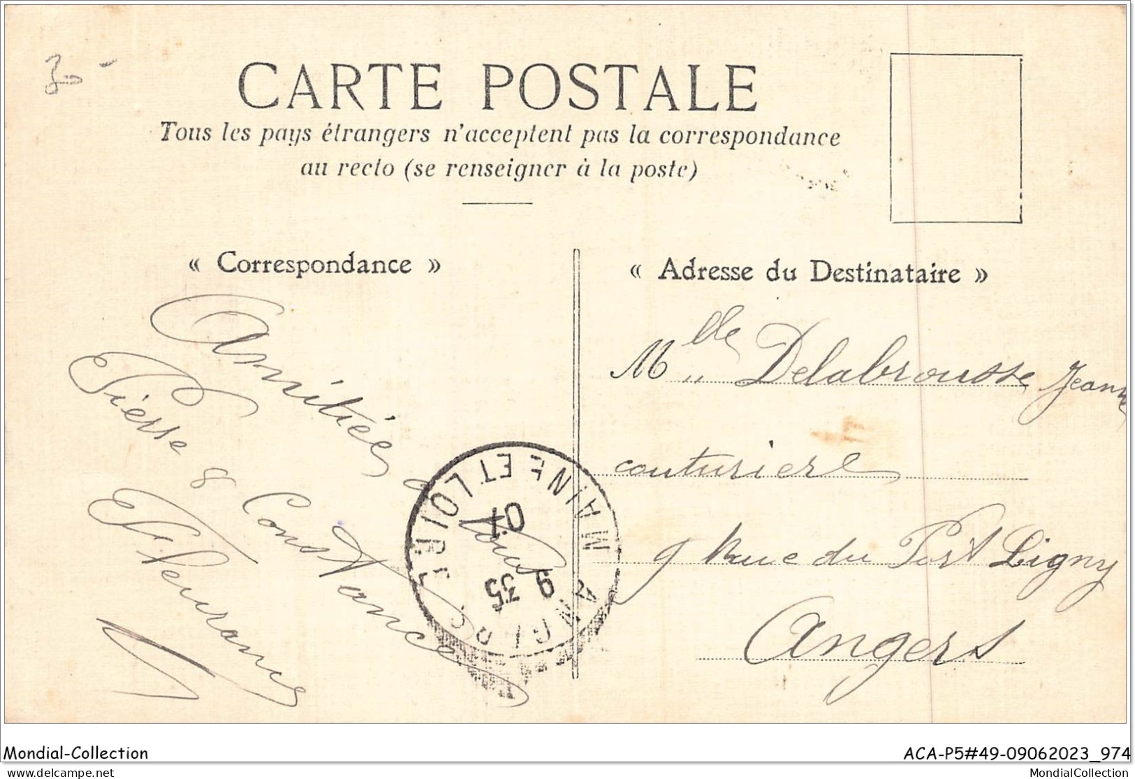 ACAP5-49-0490 - CHEMILLE - Vue Générale De Saint Pierre ,Prise à L'ouest  - Chemille