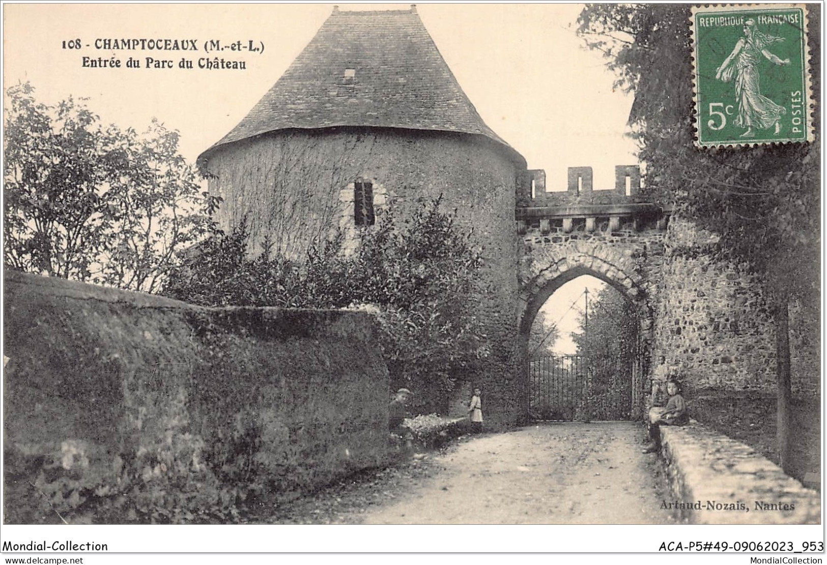 ACAP5-49-0480 - CHAMPTOCEAUX - Entrée Du Parc Du Chateau  - Champtoceaux