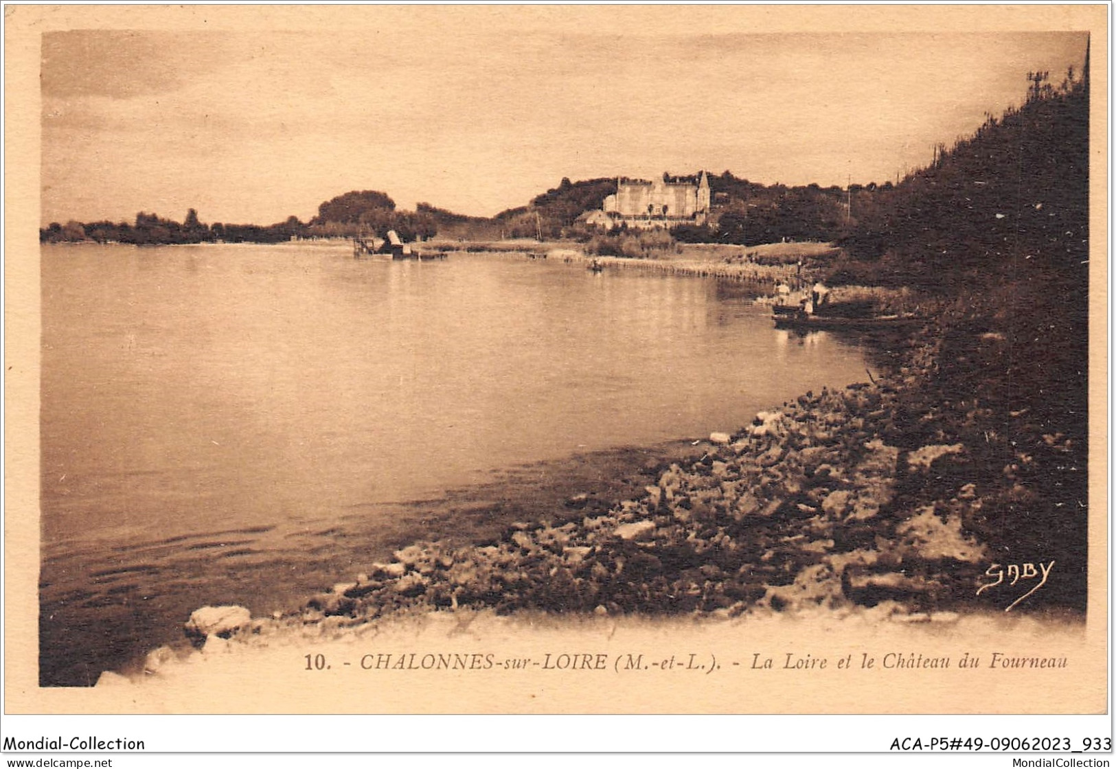 ACAP5-49-0470 - CHALONNES SUR LOIRE - La Loire Et Chateau Du Fourneau  - Chalonnes Sur Loire