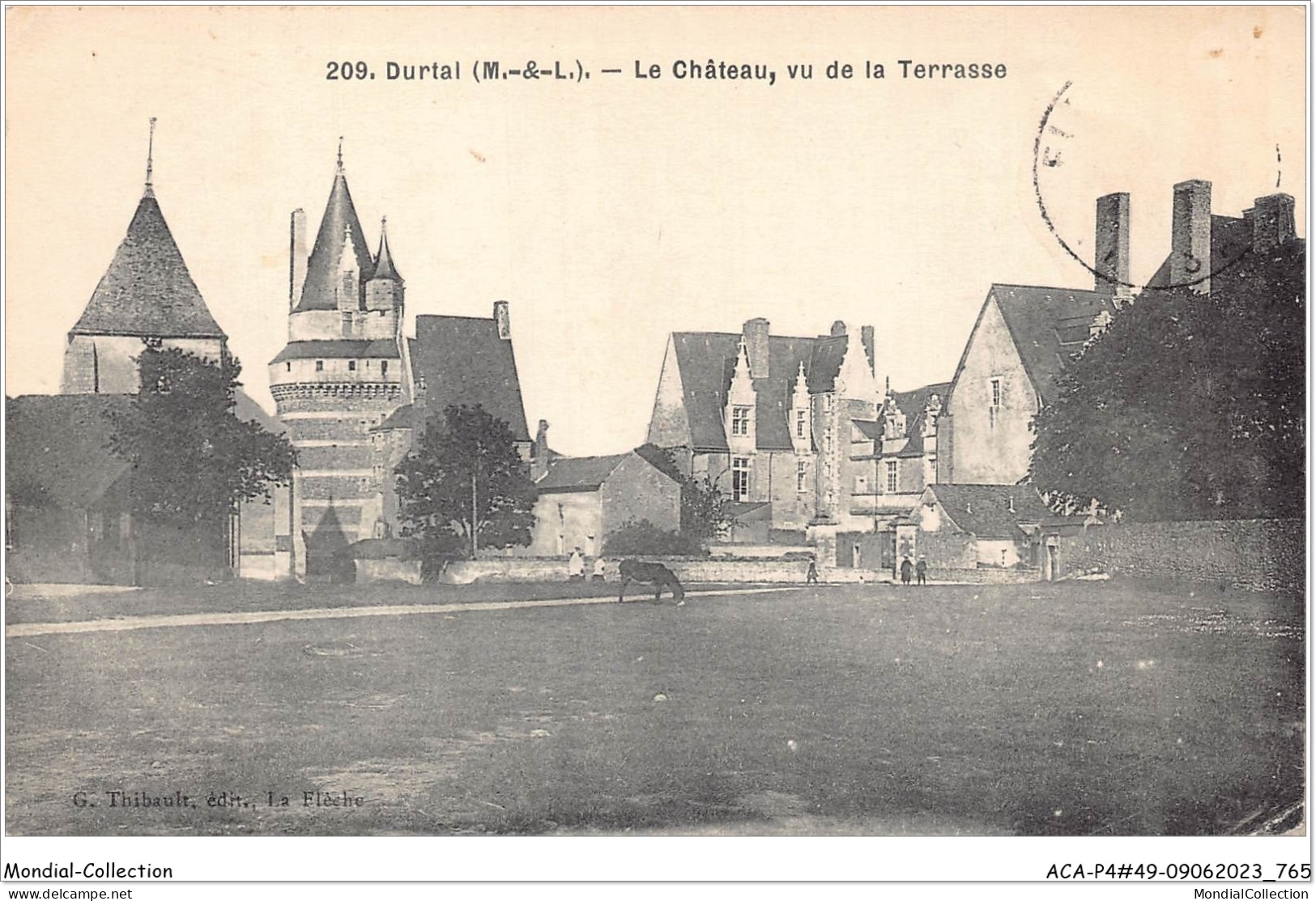 ACAP4-49-0386 - DURTAL - Le Chateau , Vu De La Terrasse - Durtal