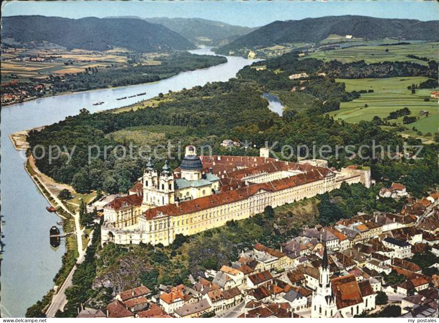 72223321 Melk Donau Benediktinerstift Fliegeraufnahme Melk - Other & Unclassified