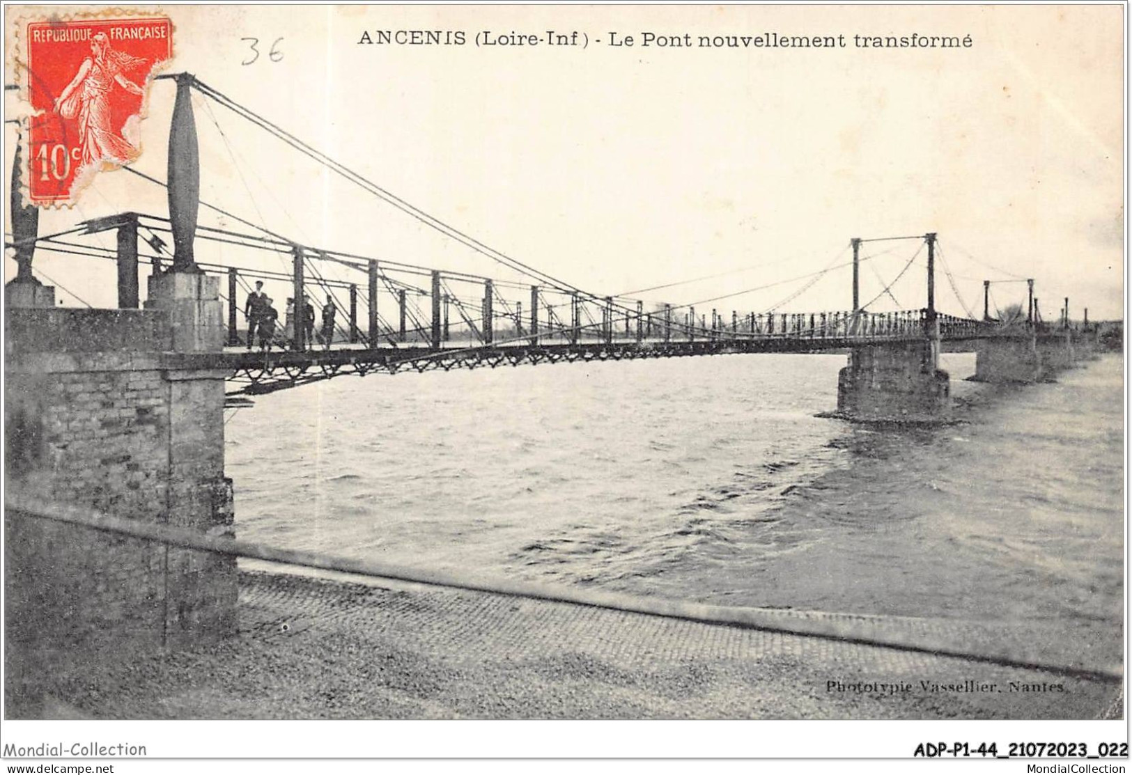 ADPP1-44-0012 - ANCENIS - Le Pont Nouvellement Transformé - Ancenis