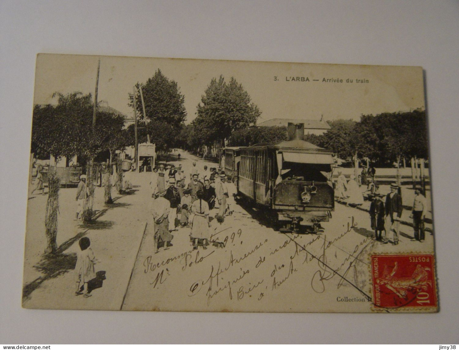 ALGERIE-3-L'ARBA-ARRIVEE DU TRAIN   ANIMEE - Other & Unclassified