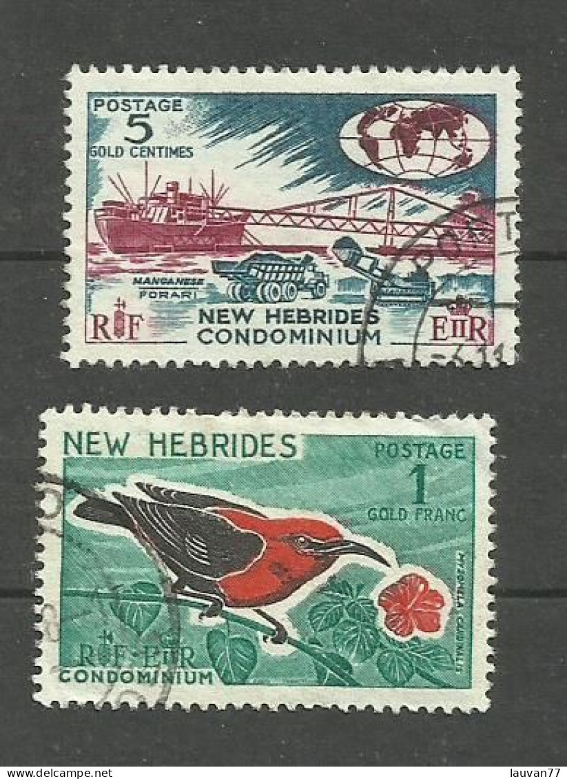 NOUVELLES-HEBRIDES N°242, 244 Cote 5.10€ - Used Stamps