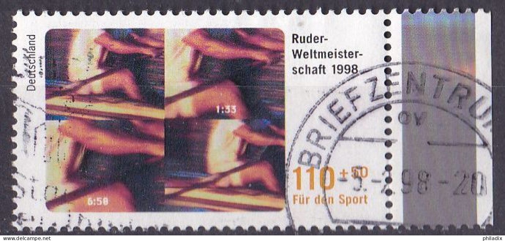 BRD 1998 Mi. Nr. 1970 O/used Rand Rechts (BRD1-8) - Gebraucht