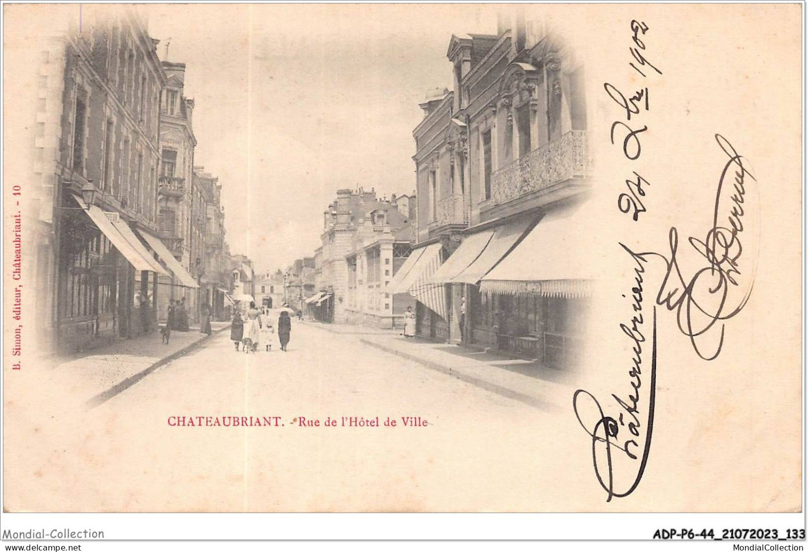 ADPP6-44-0537 - CHATEAUBRIANT - Rue De L'hôtel De Ville - Châteaubriant