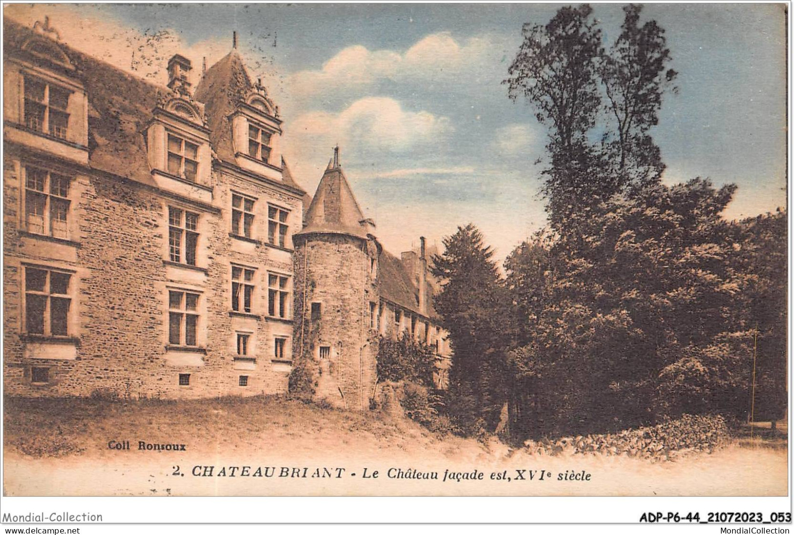 ADPP6-44-0497 - CHATEAUBRIANT - Le Château Façade Du XVIè Siècle - Châteaubriant