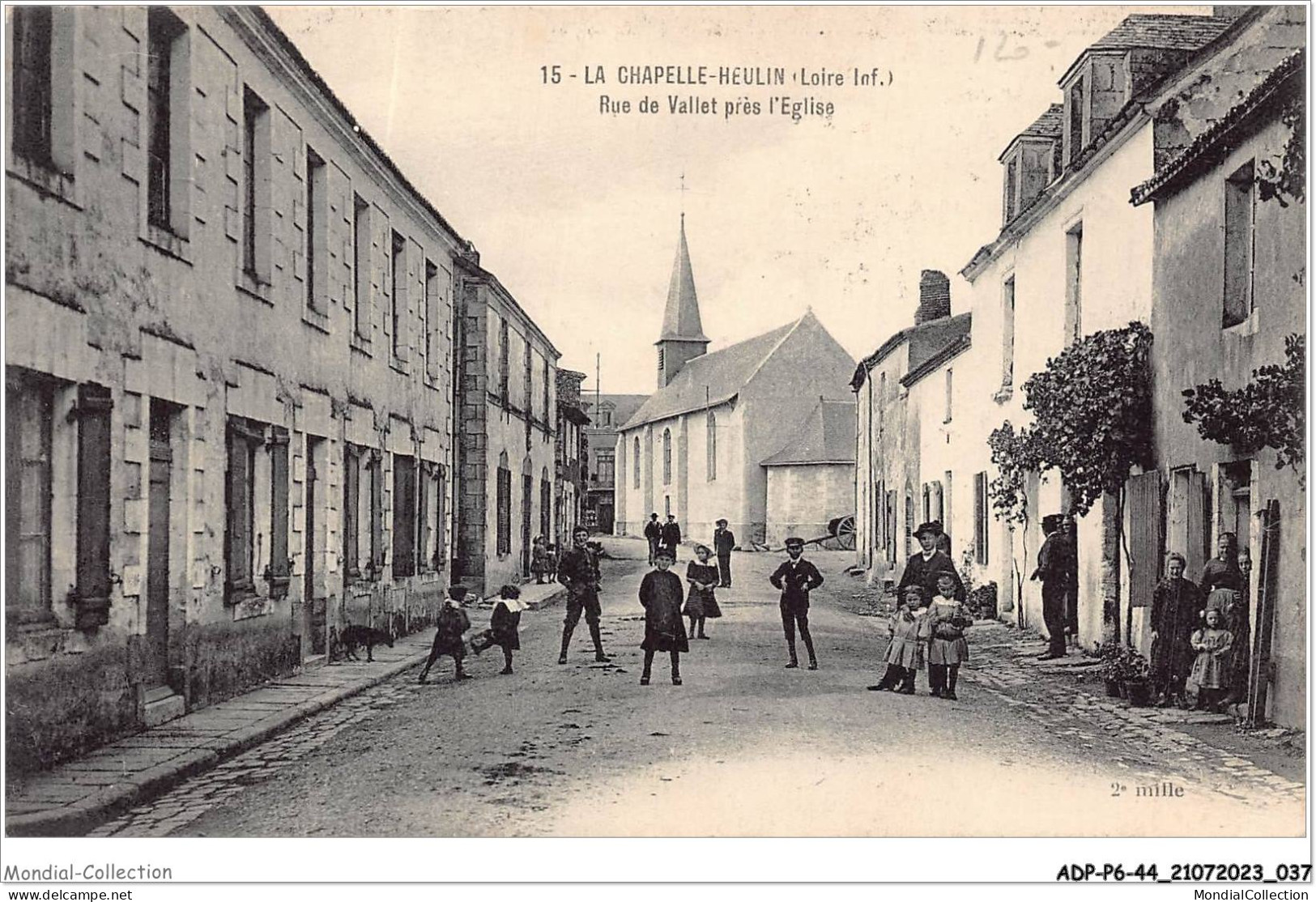 ADPP6-44-0489 - LA CHAPELLE-HEULIN - Rue De Vallet Près L'église - Sonstige & Ohne Zuordnung