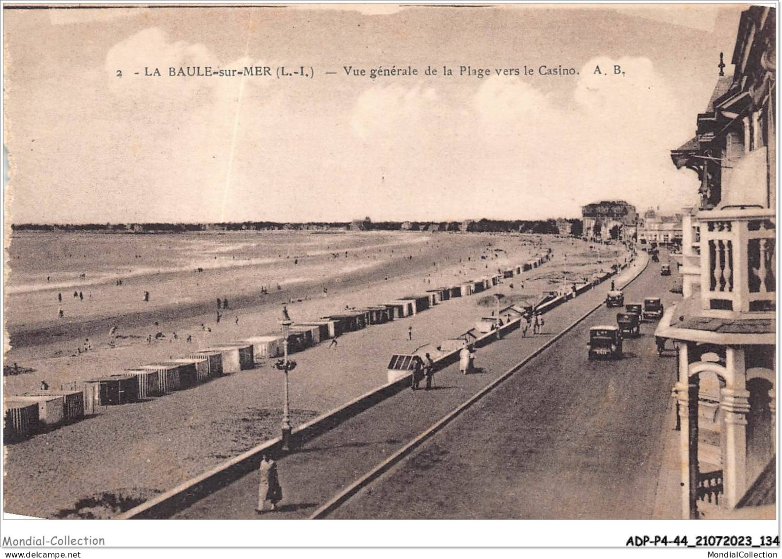 ADPP4-44-0355 - LA BAULE-sur-MER - Vue Générale De La Plage Vers Le Casino - La Baule-Escoublac